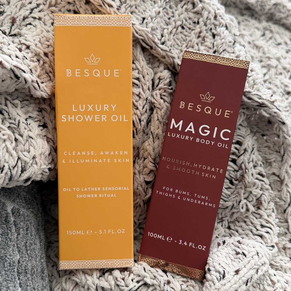 Besque Magic Body Oil AND Luxury Shower Oil SET NEW!